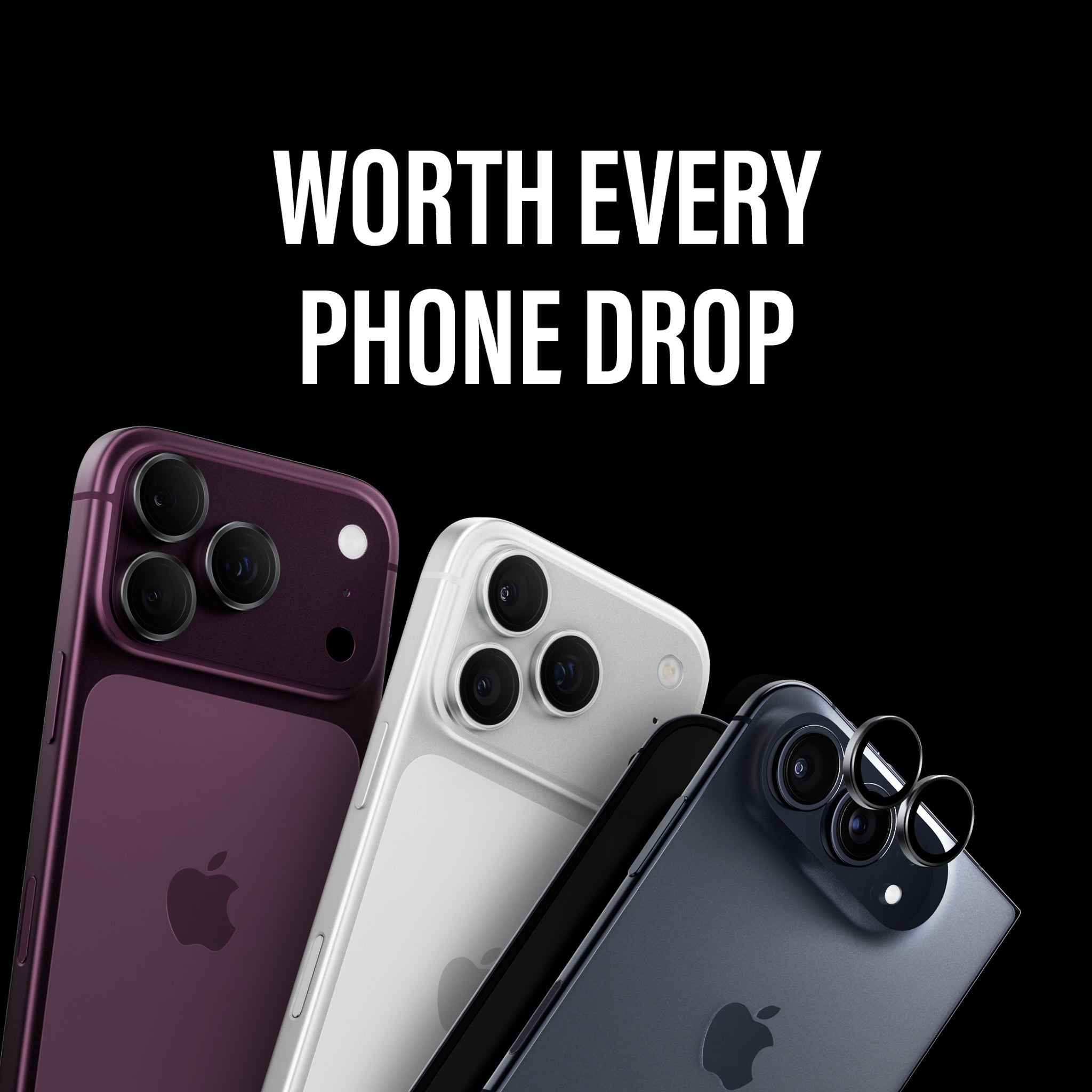 PanzerGlass® Hoops® Ceramic Kameralinsebeskytter iPhone Duo